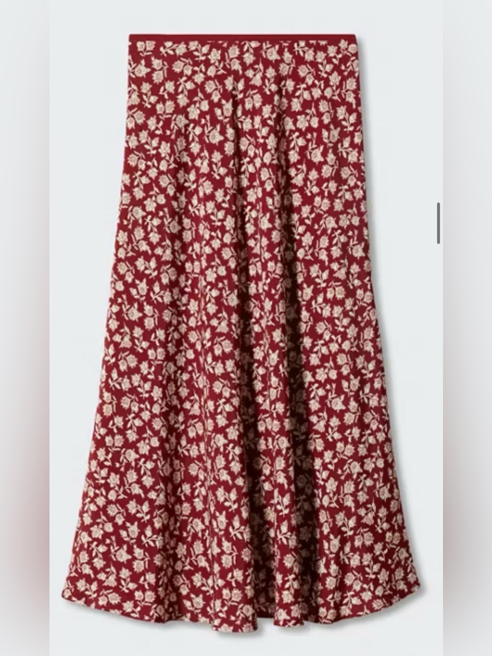 Flowers midi skirt